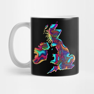 Psychedelic United Kingdom (no text) Mug